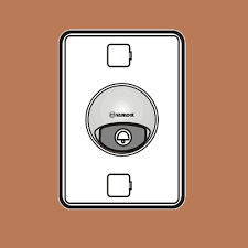 Nút chuông chống thấm có đèn báo loại dọc sino